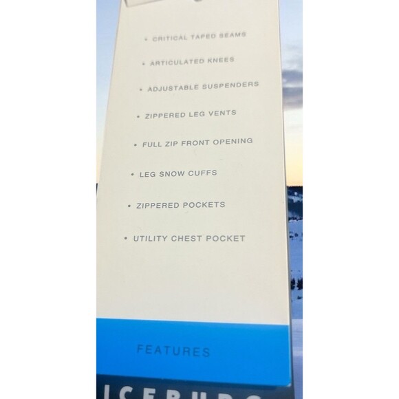 Iceberg Outerwear Snow Pants Bib Overalls Girls Sz M 10-12 Black Snowsuit NEW - Picture 6 of 6